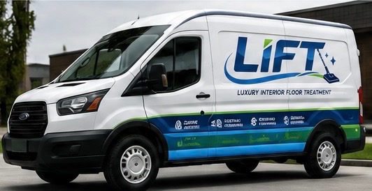 LIFT Luxury Interior Floor Treatment service van in New Jersey