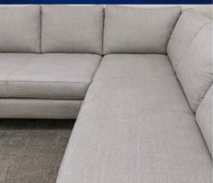 Sectional Sofa after treatment