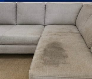 Sectional Sofa before treatment